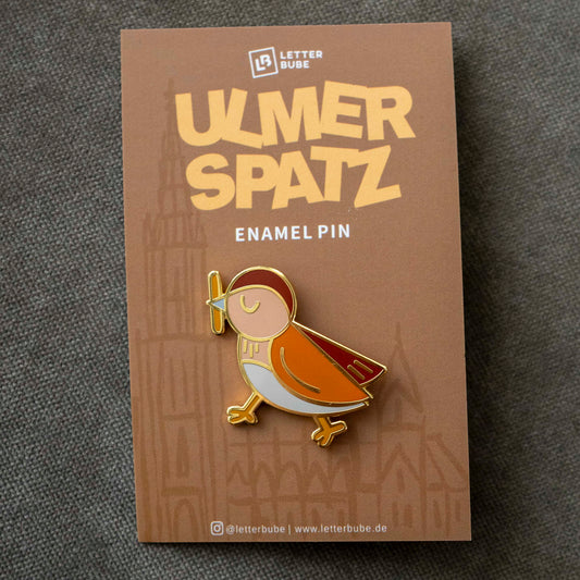 NEU - Emaille Pin „Ulmer Spatz"