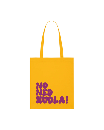 No ned hudla - Stofftasche 100% Bio-Baumwolle -4 Farben